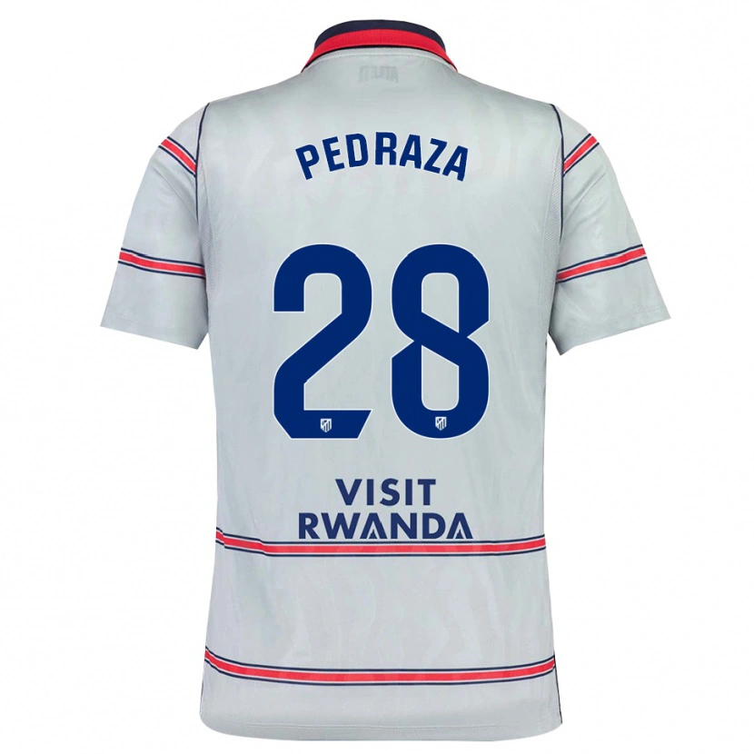 Danxen Enfant Maillot Alfredo Pedraza #28 Gris Rouge Bleu Marine Troisieme 2026/27 T-Shirt
