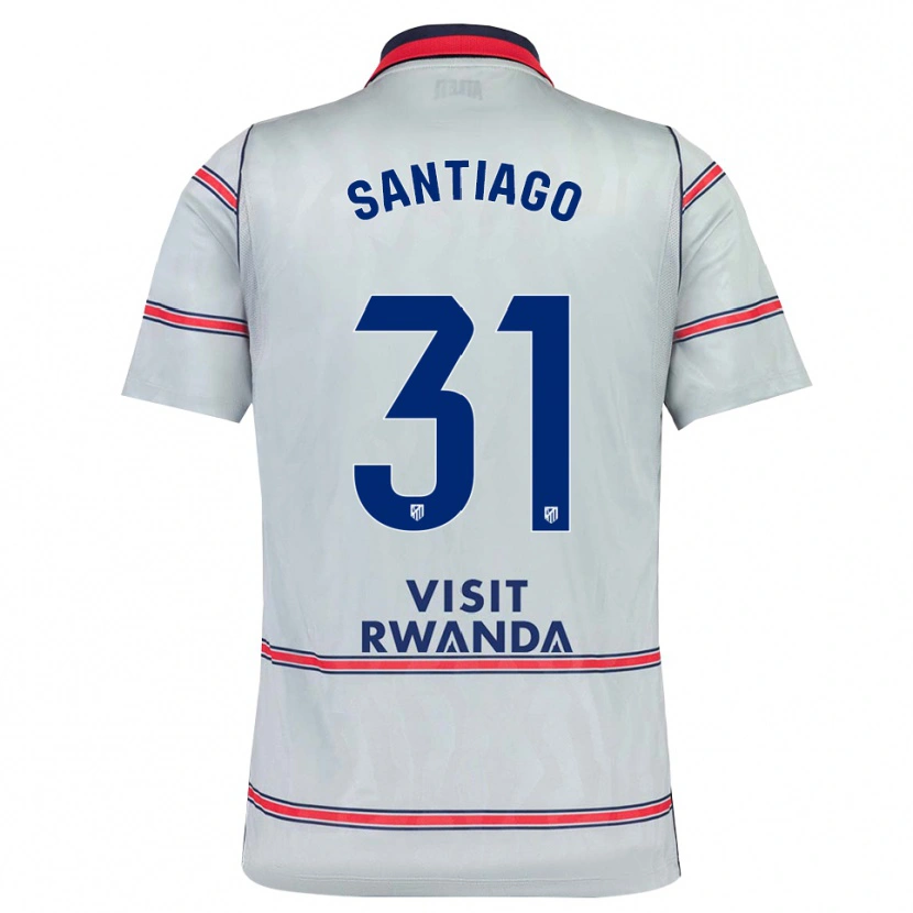 Danxen Enfant Maillot Abraham Santiago #31 Gris Rouge Bleu Marine Troisieme 2026/27 T-Shirt
