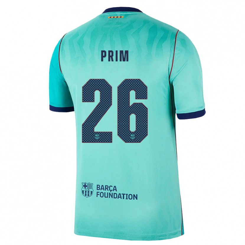 Danxen Enfant Maillot Pau Prim #26 Aqua Turquoise Foncée Bleu Royal Troisieme 2026/27 T-Shirt