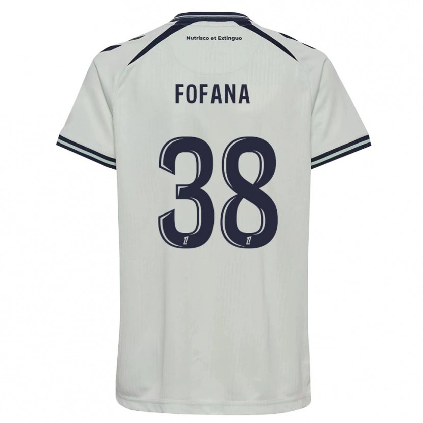 Danxen Enfant Maillot Rayan Fofana #38 Bleu Nuit Blanc Tenues Extérieur 2026/27 T-Shirt