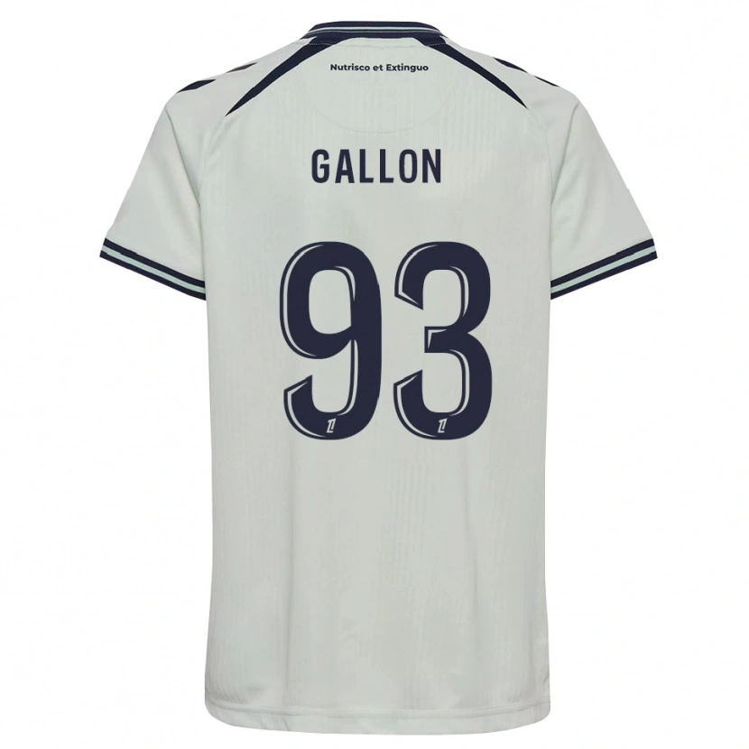 Danxen Enfant Maillot Gauthier Gallon #93 Bleu Nuit Blanc Tenues Extérieur 2026/27 T-Shirt