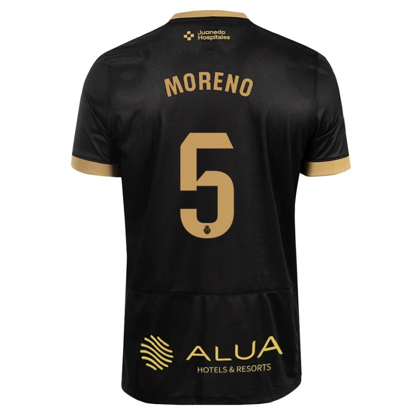 Danxen Enfant Maillot Alberto Moreno #5 Noir Brun De Sable Bois De Cerf Tenues Extérieur 2026/27 T-Shirt