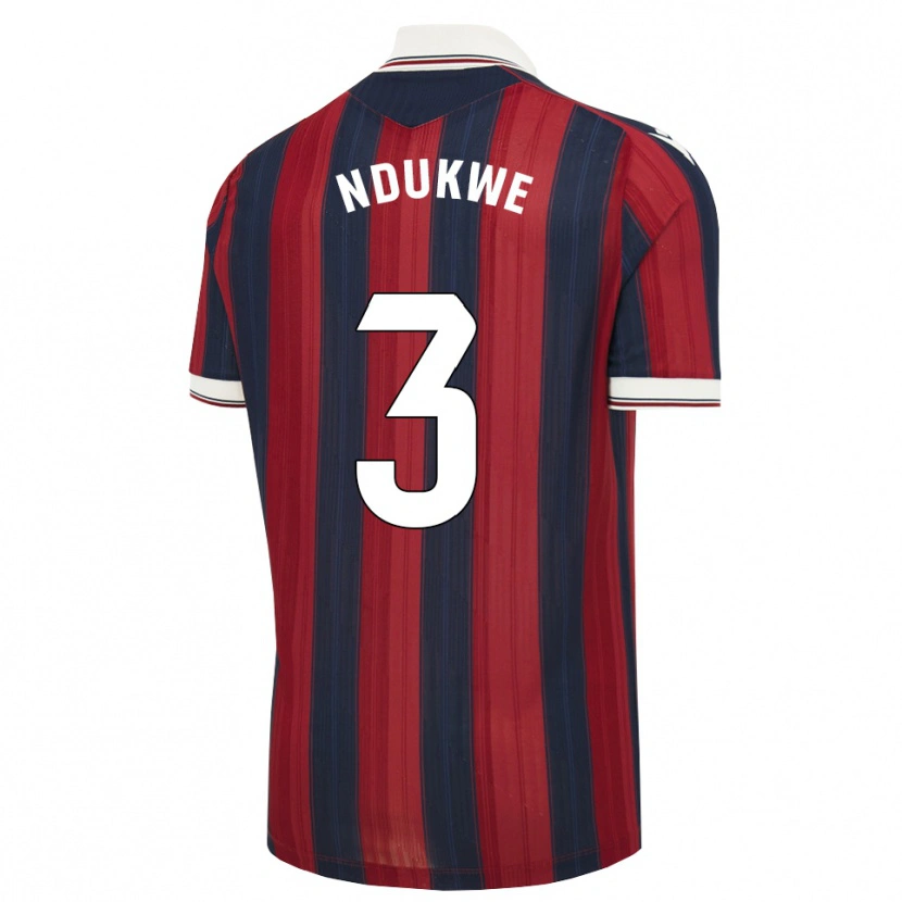 Danxen Homme Maillot Ifeanyi Ndukwe #3 Bleu Nuit Rouge Tenues Domicile 2026/27 T-Shirt