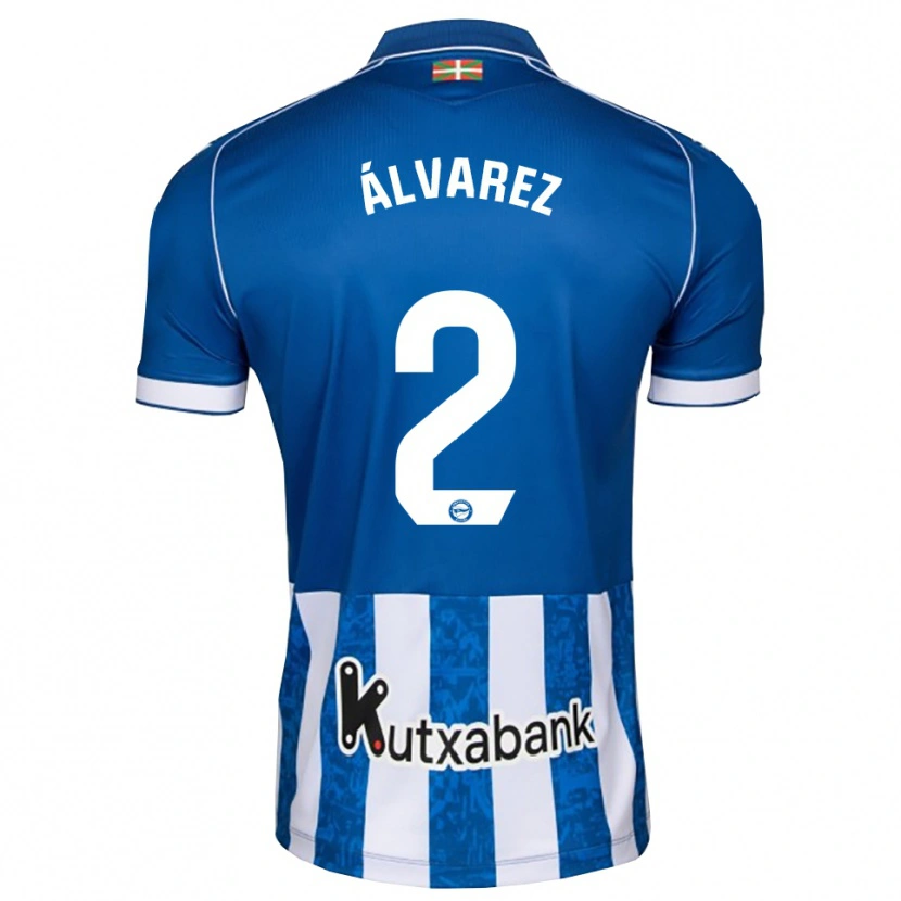 Danxen Homme Maillot Joseda Álvarez #2 Bleu Blanc Noir Tenues Domicile 2026/27 T-Shirt