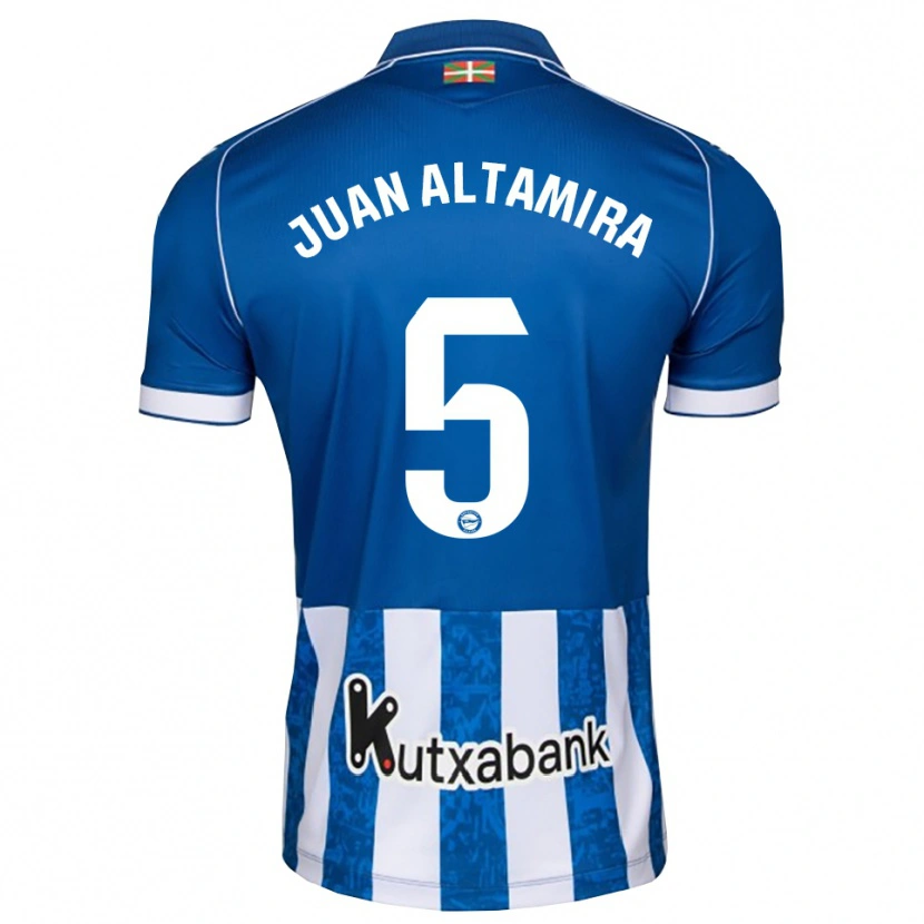 Danxen Homme Maillot Ines Juan Altamira #5 Bleu Blanc Noir Tenues Domicile 2026/27 T-Shirt