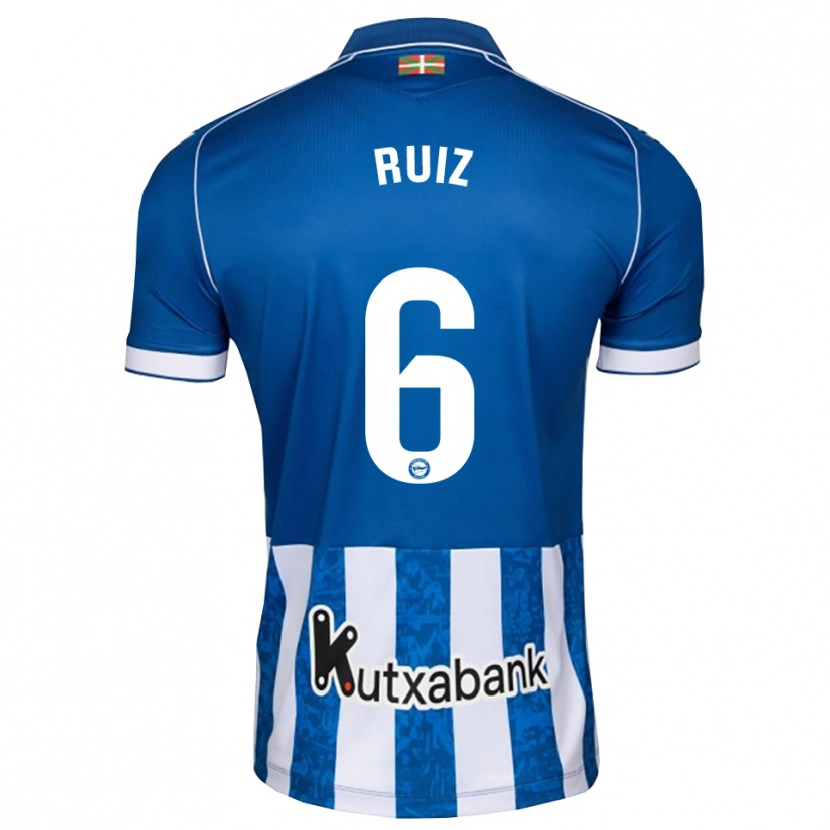 Danxen Homme Maillot Markel Ruiz #6 Bleu Blanc Noir Tenues Domicile 2026/27 T-Shirt