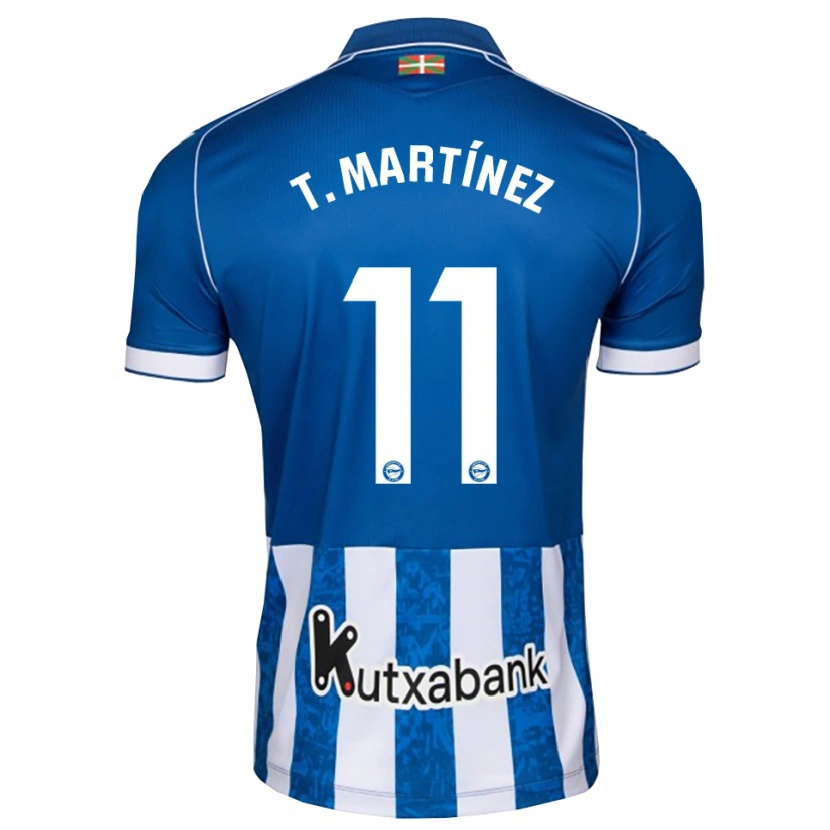Danxen Homme Maillot Toni Martínez #11 Bleu Blanc Noir Tenues Domicile 2026/27 T-Shirt