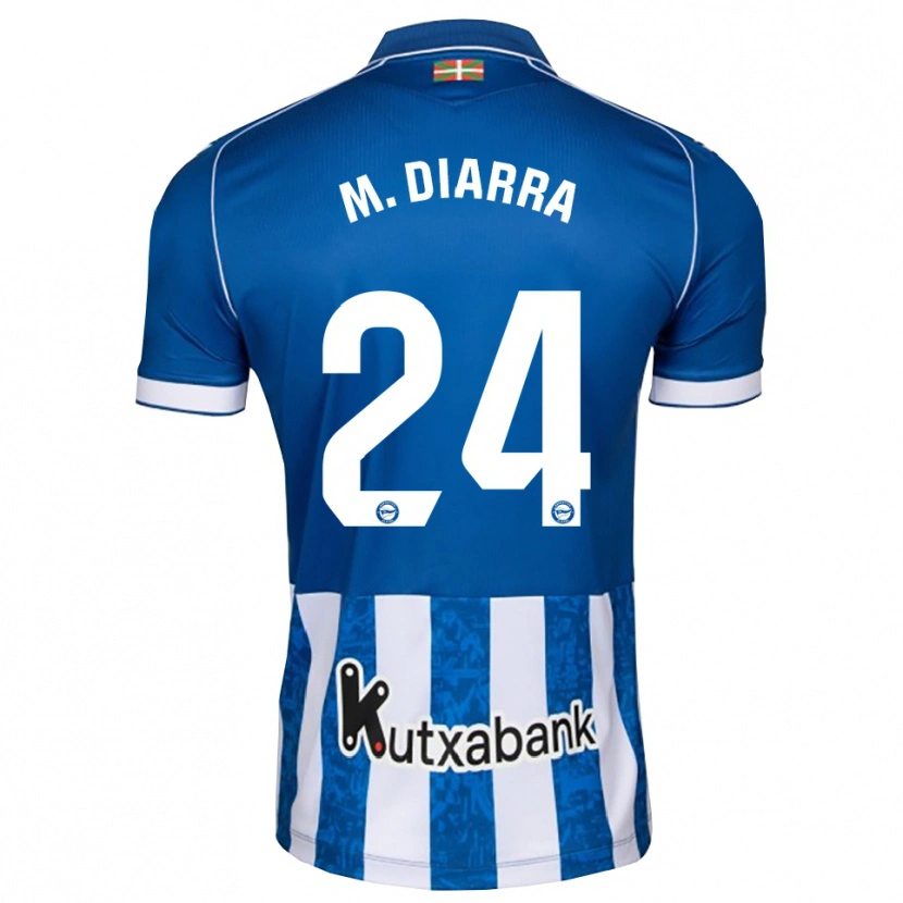 Danxen Homme Maillot Moussa Diarra #24 Bleu Blanc Noir Tenues Domicile 2026/27 T-Shirt