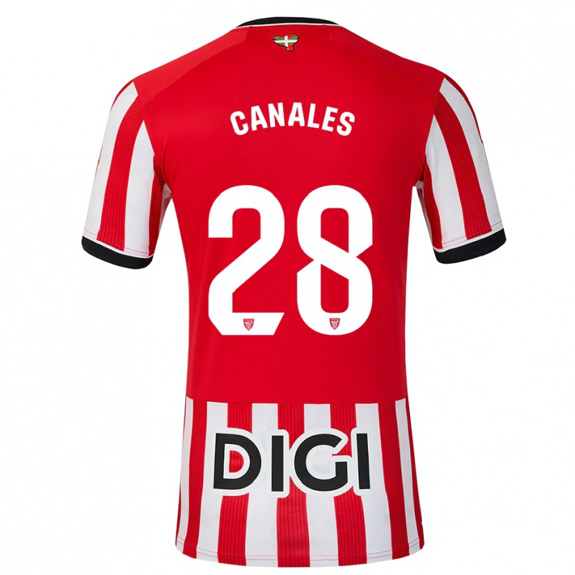 Danxen Homme Maillot Peio Canales #28 Rouge Noir Blanc Tenues Domicile 2026/27 T-Shirt