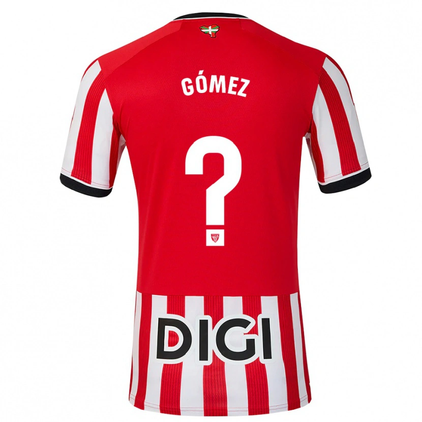 Danxen Homme Maillot Xabi Gómez #0 Rouge Noir Blanc Tenues Domicile 2026/27 T-Shirt