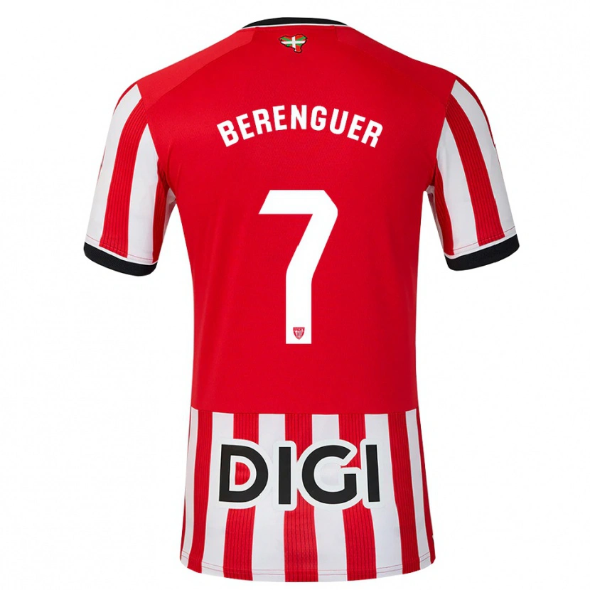 Danxen Homme Maillot Álex Berenguer #7 Rouge Noir Blanc Tenues Domicile 2026/27 T-Shirt