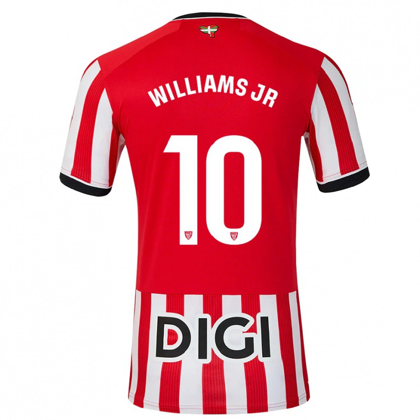 Danxen Homme Maillot Nico Williams #10 Rouge Noir Blanc Tenues Domicile 2026/27 T-Shirt