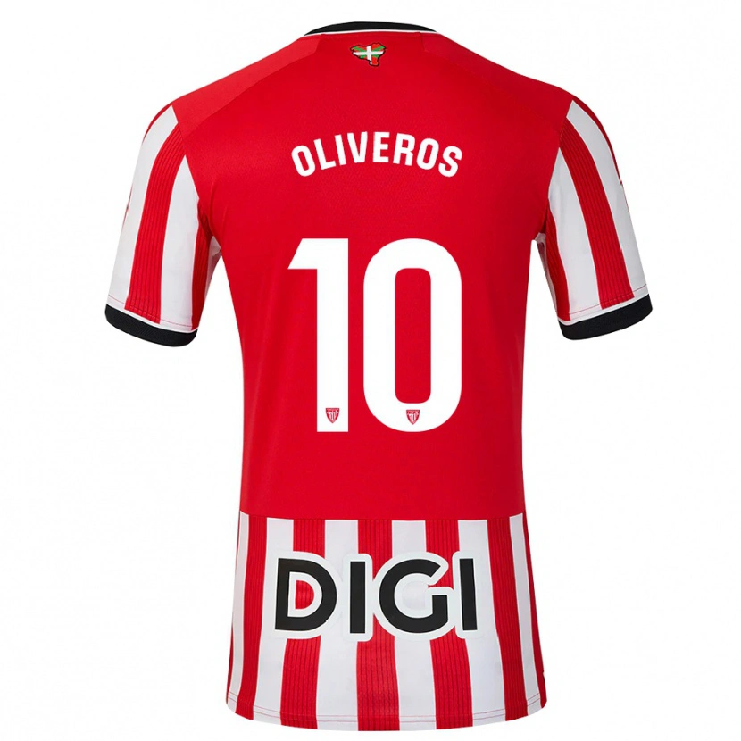 Danxen Homme Maillot Aimar Oliveros #10 Rouge Noir Blanc Tenues Domicile 2026/27 T-Shirt