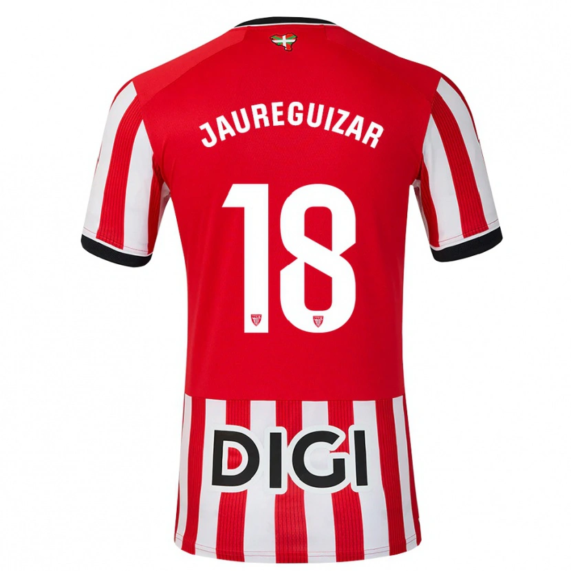 Danxen Homme Maillot Mikel Jauregizar #18 Rouge Noir Blanc Tenues Domicile 2026/27 T-Shirt