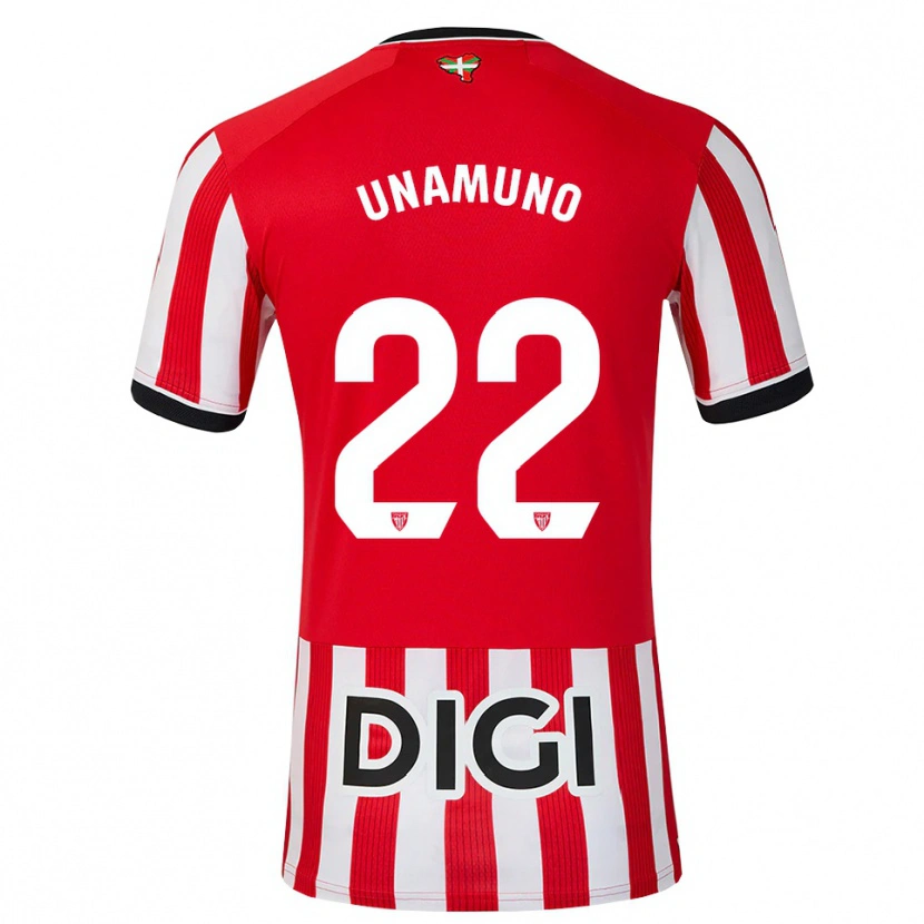 Danxen Homme Maillot Oier Unamuno #22 Rouge Noir Blanc Tenues Domicile 2026/27 T-Shirt