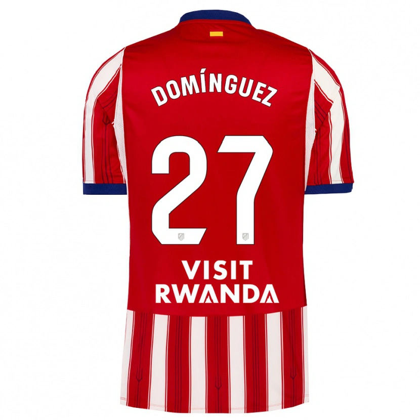 Danxen Homme Maillot Jorge Domínguez #27 Bleu Royal Rouge Blanc Tenues Domicile 2026/27 T-Shirt
