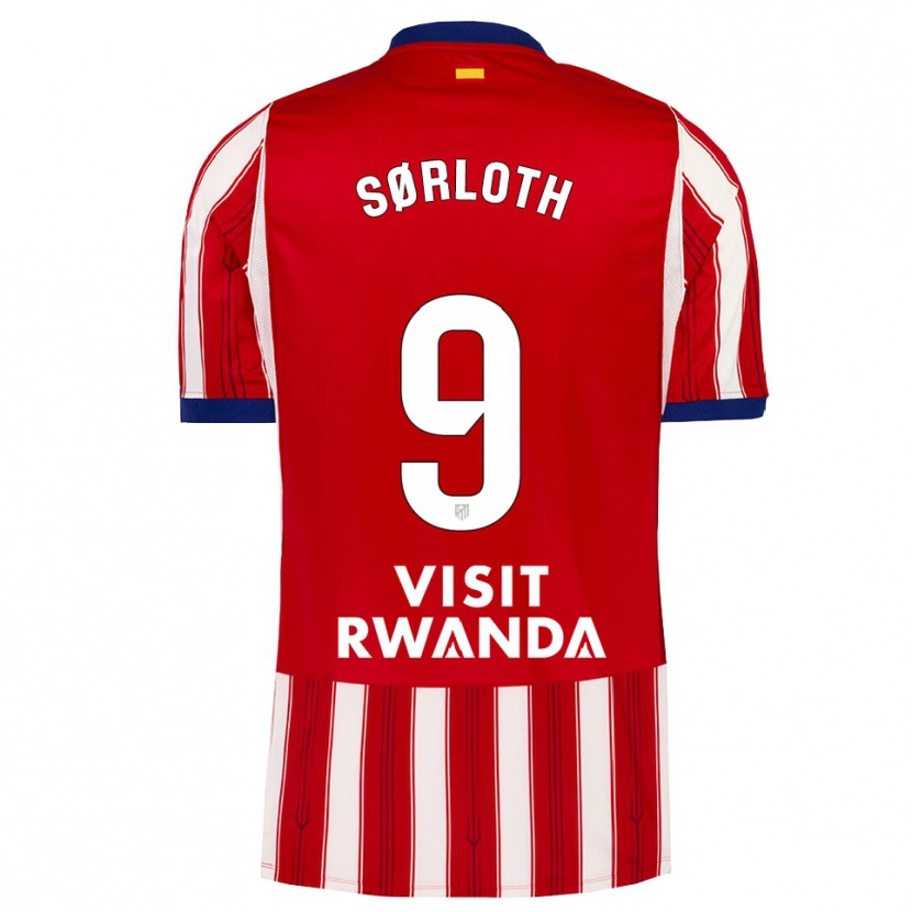 Danxen Homme Maillot Alexander Sørloth #9 Bleu Royal Rouge Blanc Tenues Domicile 2026/27 T-Shirt