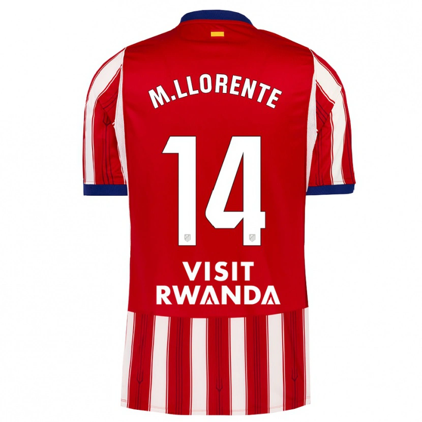 Danxen Homme Maillot Marcos Llorente #14 Bleu Royal Rouge Blanc Tenues Domicile 2026/27 T-Shirt
