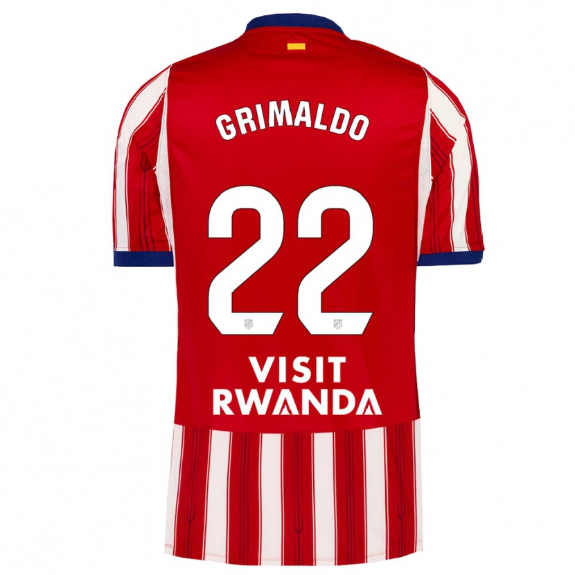 Danxen Homme Maillot Alejandro Grimaldo #22 Bleu Royal Rouge Blanc Tenues Domicile 2026/27 T-Shirt