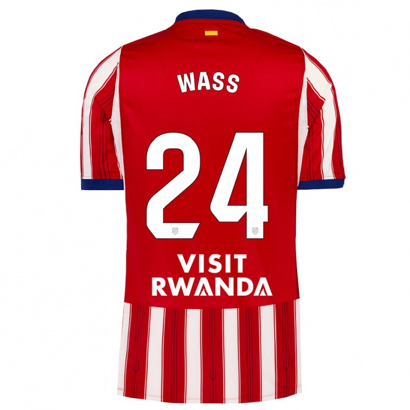 Danxen Homme Maillot Daniel Wass #24 Bleu Royal Rouge Blanc Tenues Domicile 2026/27 T-Shirt