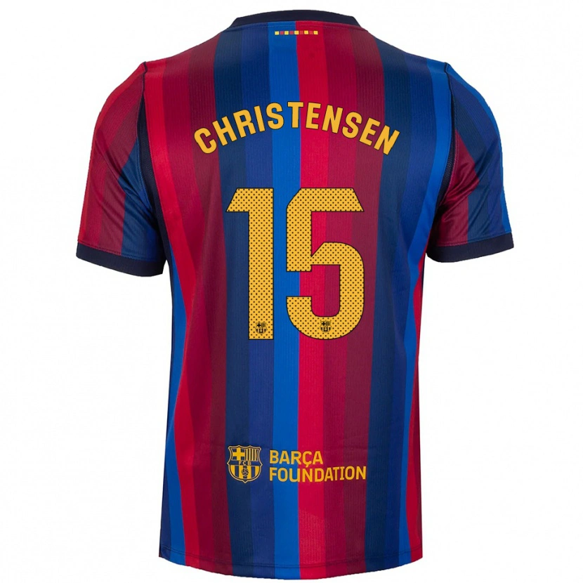 Danxen Homme Maillot Andreas Christensen #15 Bleu Royal Rouge Jaune Tenues Domicile 2026/27 T-Shirt