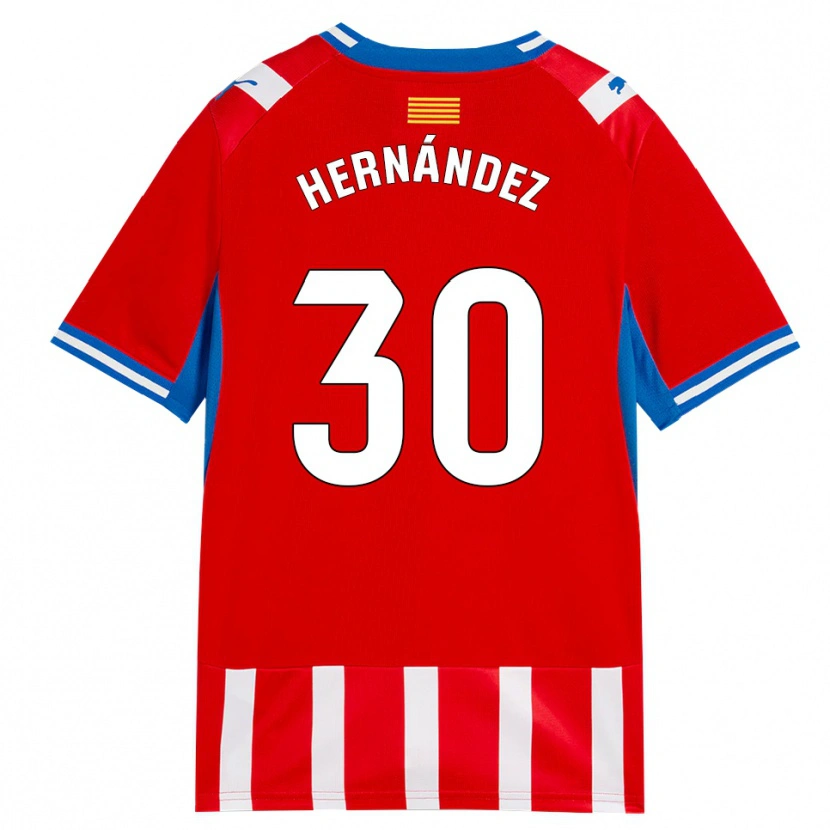 Danxen Homme Maillot Unai Hernández #30 Rouge Blanc Bleu Ciel Tenues Domicile 2026/27 T-Shirt