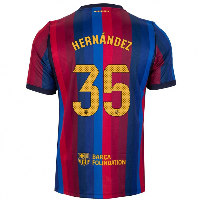 Danxen Homme Maillot Joni Hernández #35 Bleu Royal Rouge Jaune Tenues Domicile 2026/27 T-Shirt
