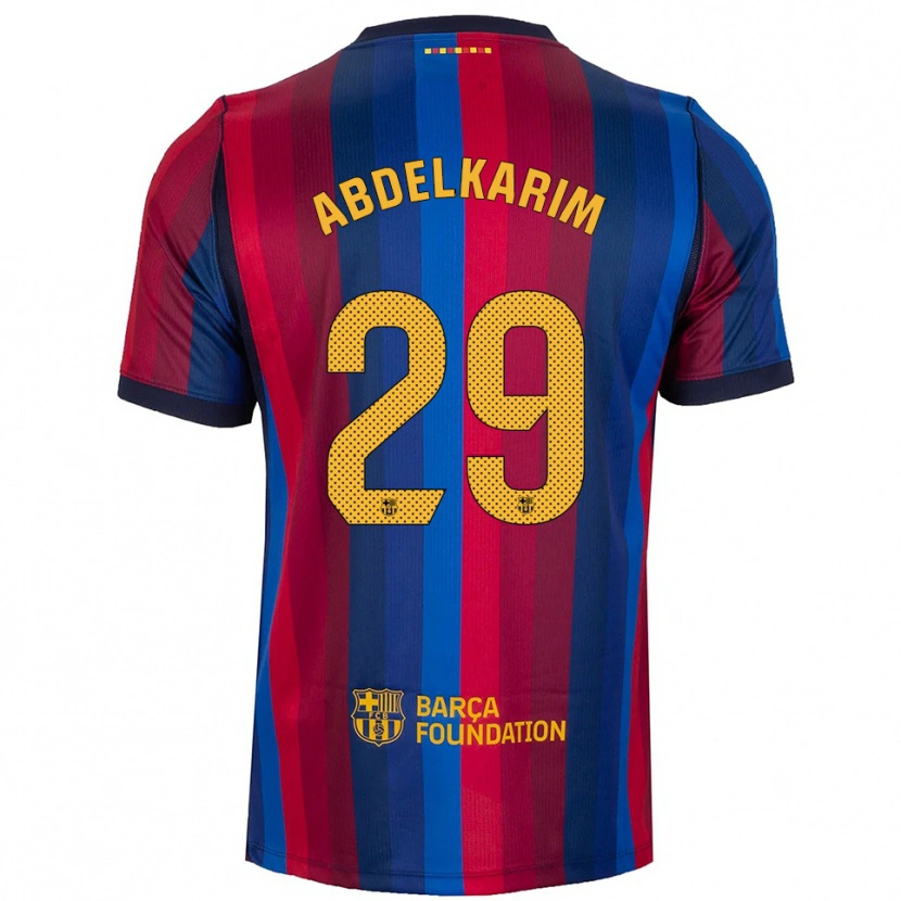 Danxen Homme Maillot Hamza Abdelkarim #29 Bleu Royal Rouge Jaune Tenues Domicile 2026/27 T-Shirt