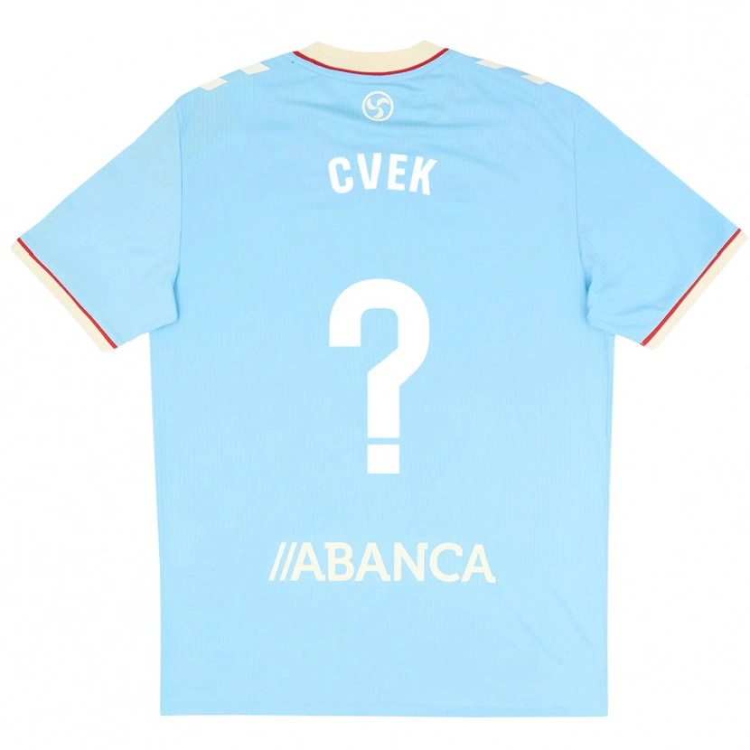 Danxen Homme Maillot William Cvek #0 Bleu Ciel Blanc Rouge Tenues Domicile 2026/27 T-Shirt