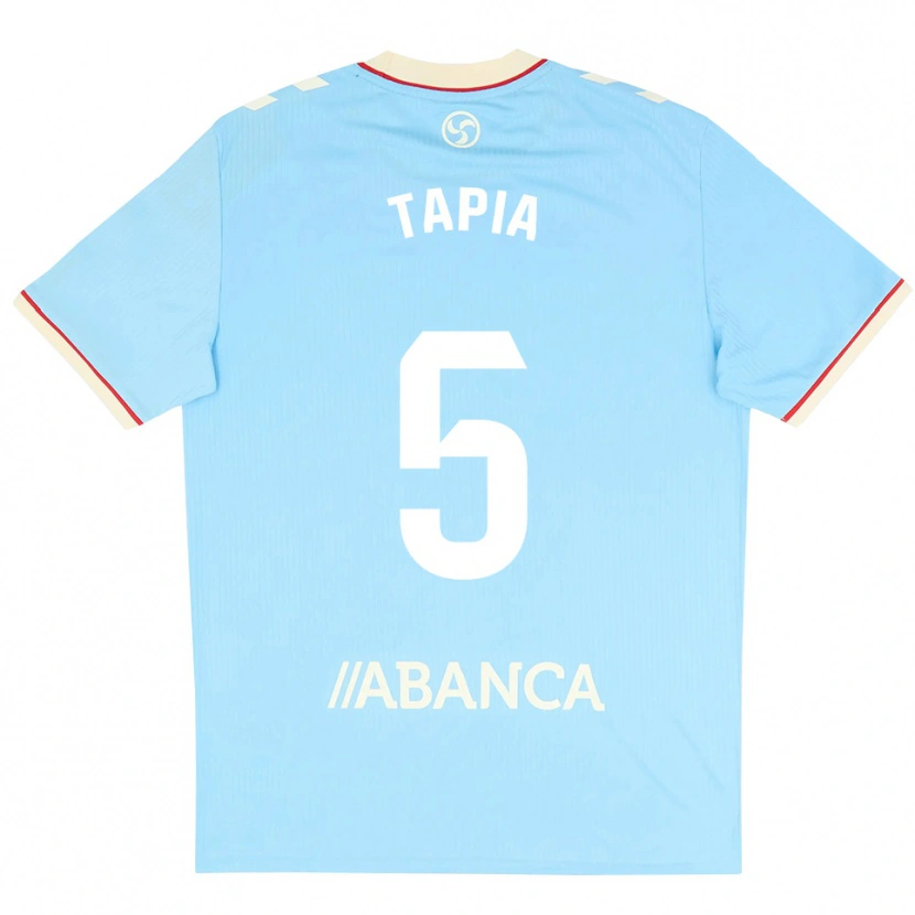 Danxen Homme Maillot Renato Tapia #5 Bleu Ciel Blanc Rouge Tenues Domicile 2026/27 T-Shirt