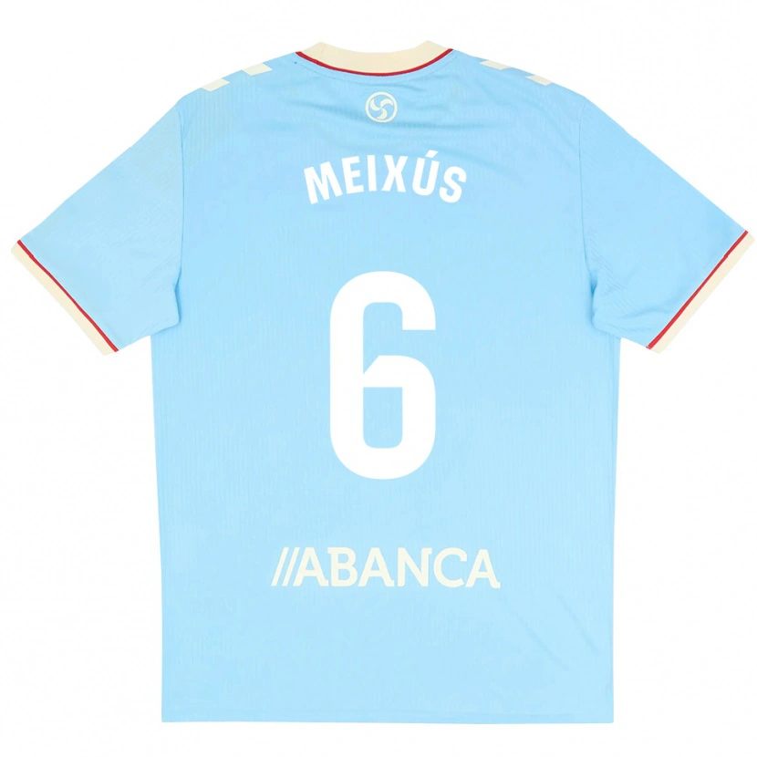 Danxen Homme Maillot Pablo Meixús #6 Bleu Ciel Blanc Rouge Tenues Domicile 2026/27 T-Shirt