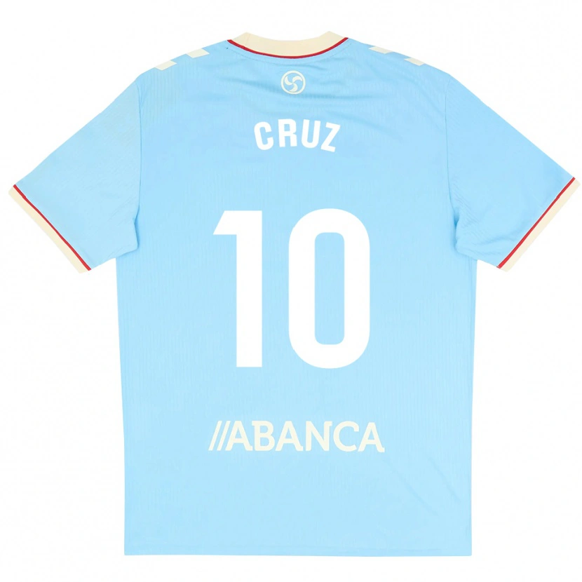 Danxen Homme Maillot Tati Cruz #10 Bleu Ciel Blanc Rouge Tenues Domicile 2026/27 T-Shirt