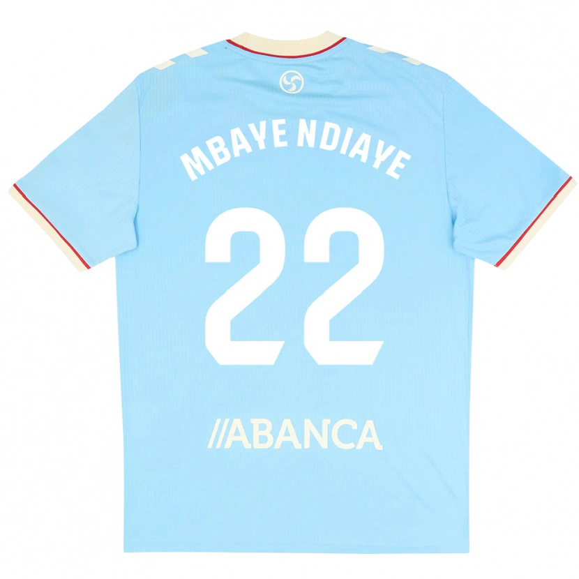 Danxen Homme Maillot Seyni Mbaye Ndiaye #22 Bleu Ciel Blanc Rouge Tenues Domicile 2026/27 T-Shirt