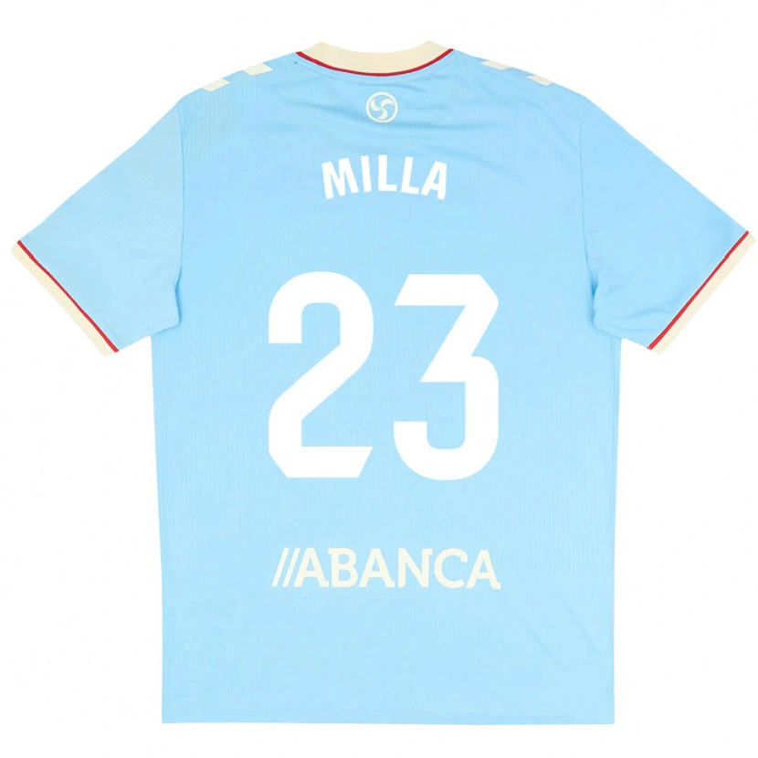 Danxen Homme Maillot Germain Milla #23 Bleu Ciel Blanc Rouge Tenues Domicile 2026/27 T-Shirt