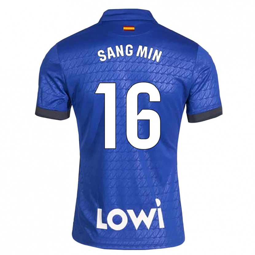 Danxen Homme Maillot Sang-Min Lee #16 Bleu Blanc Noir Tenues Domicile 2026/27 T-Shirt