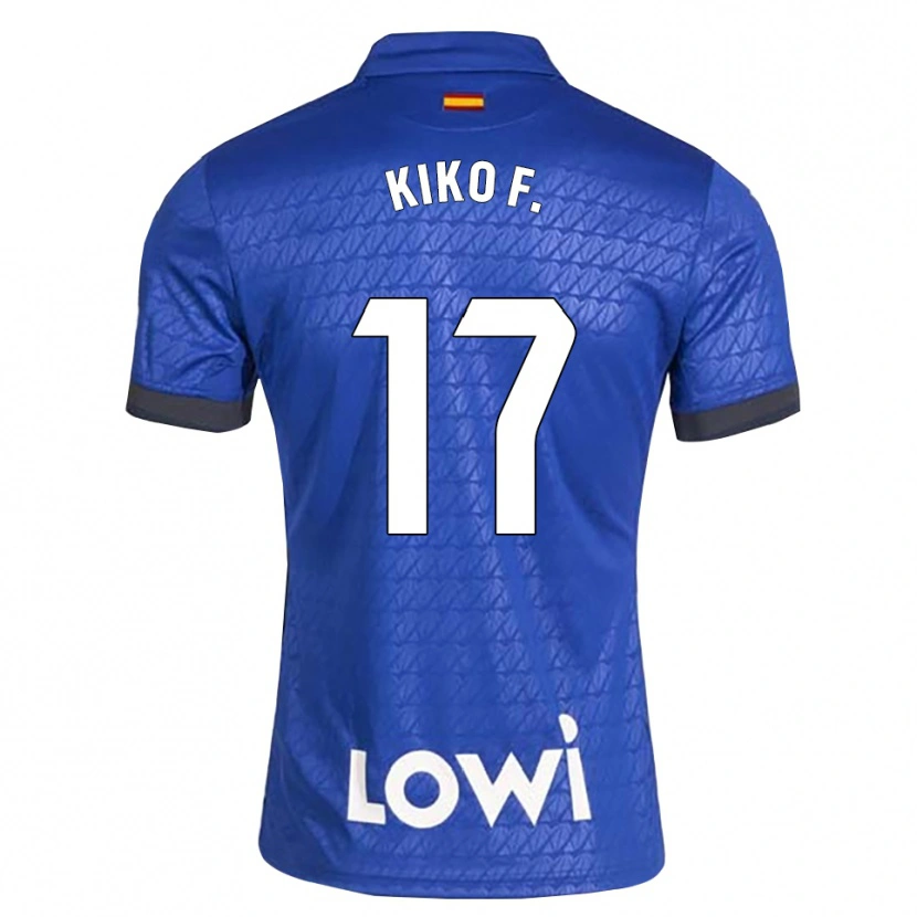 Danxen Homme Maillot Kiko Femenía #17 Bleu Blanc Noir Tenues Domicile 2026/27 T-Shirt