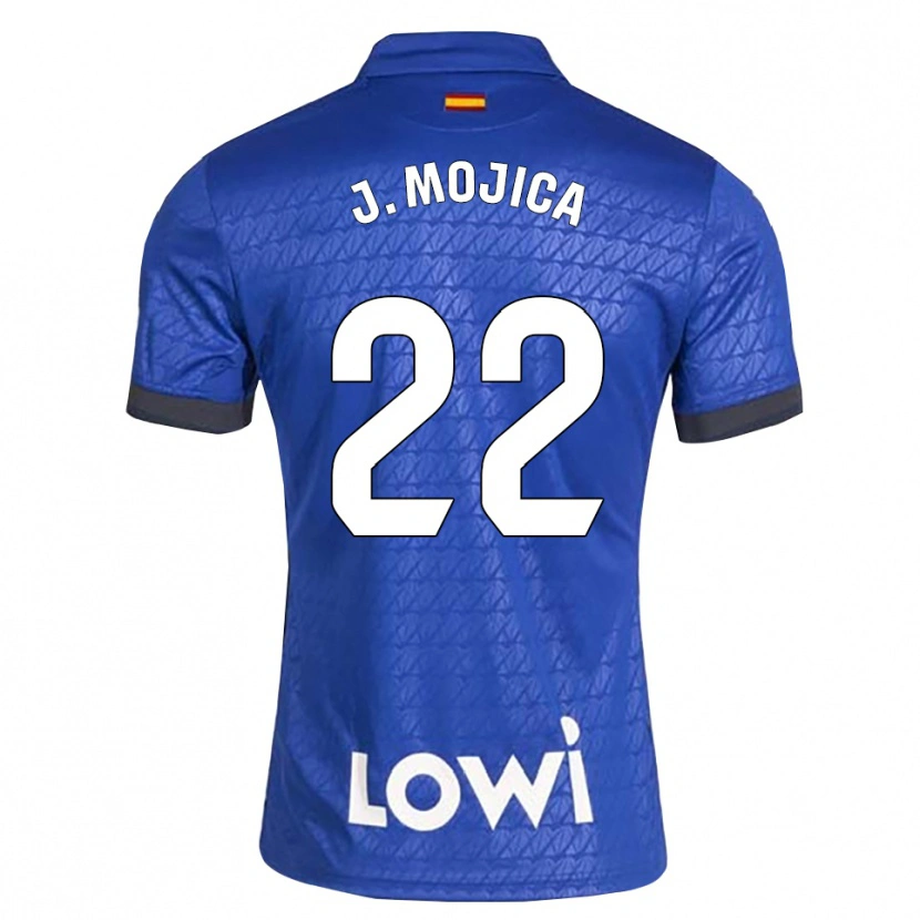 Danxen Homme Maillot Johan Mojica #22 Bleu Blanc Noir Tenues Domicile 2026/27 T-Shirt