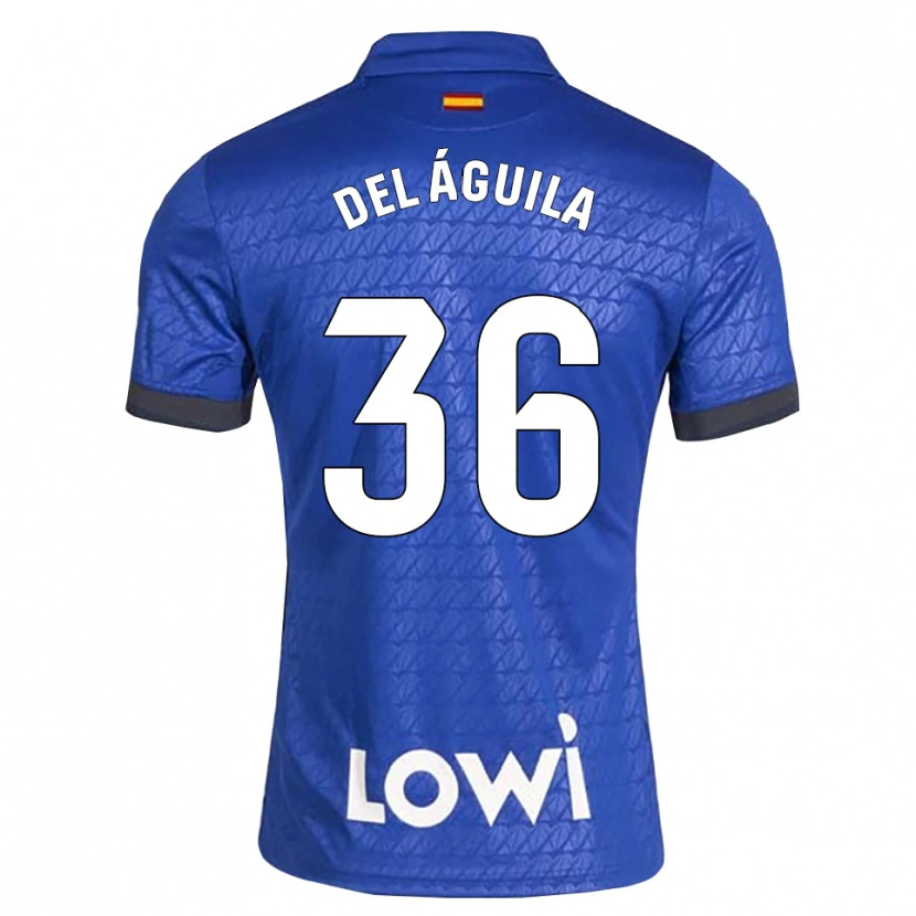 Danxen Homme Maillot Ángel Del Águila #36 Bleu Blanc Noir Tenues Domicile 2026/27 T-Shirt