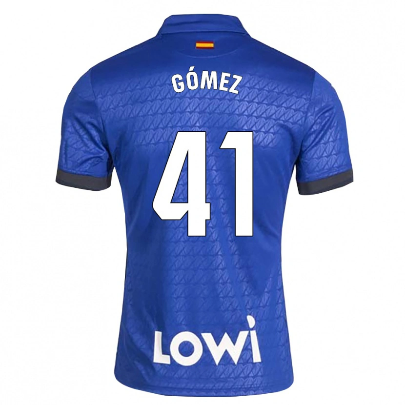 Danxen Homme Maillot Álvaro Gómez #41 Bleu Blanc Noir Tenues Domicile 2026/27 T-Shirt