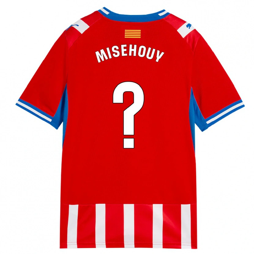 Danxen Homme Maillot Gabriel Misehouy #0 Rouge Blanc Bleu Ciel Tenues Domicile 2026/27 T-Shirt