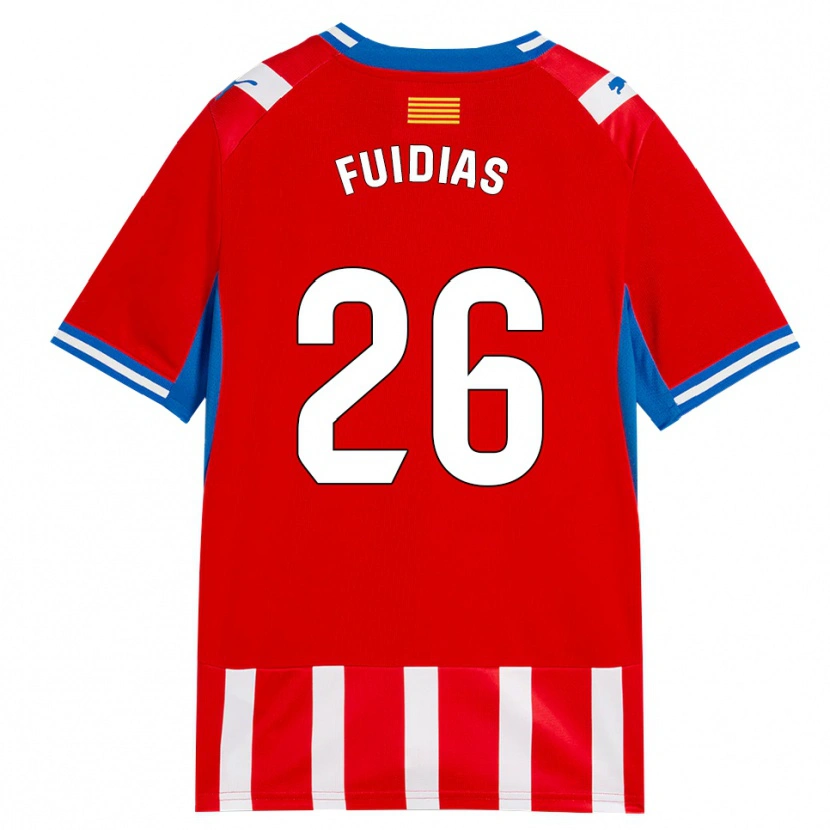 Danxen Homme Maillot Toni Fuidias #26 Rouge Blanc Bleu Ciel Tenues Domicile 2026/27 T-Shirt