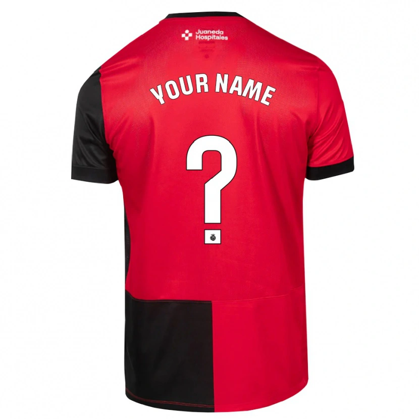 Danxen Homme Maillot Votre Nom #0 Noir Rouge Blanc Tenues Domicile 2026/27 T-Shirt