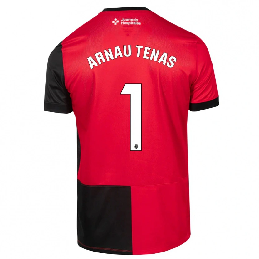 Danxen Homme Maillot Arnau Tenas #1 Noir Rouge Blanc Tenues Domicile 2026/27 T-Shirt