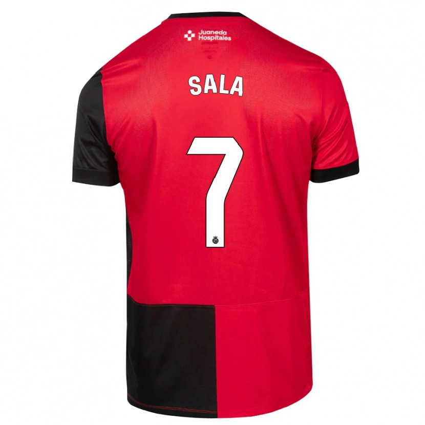 Danxen Homme Maillot Álex Sala #7 Noir Rouge Blanc Tenues Domicile 2026/27 T-Shirt