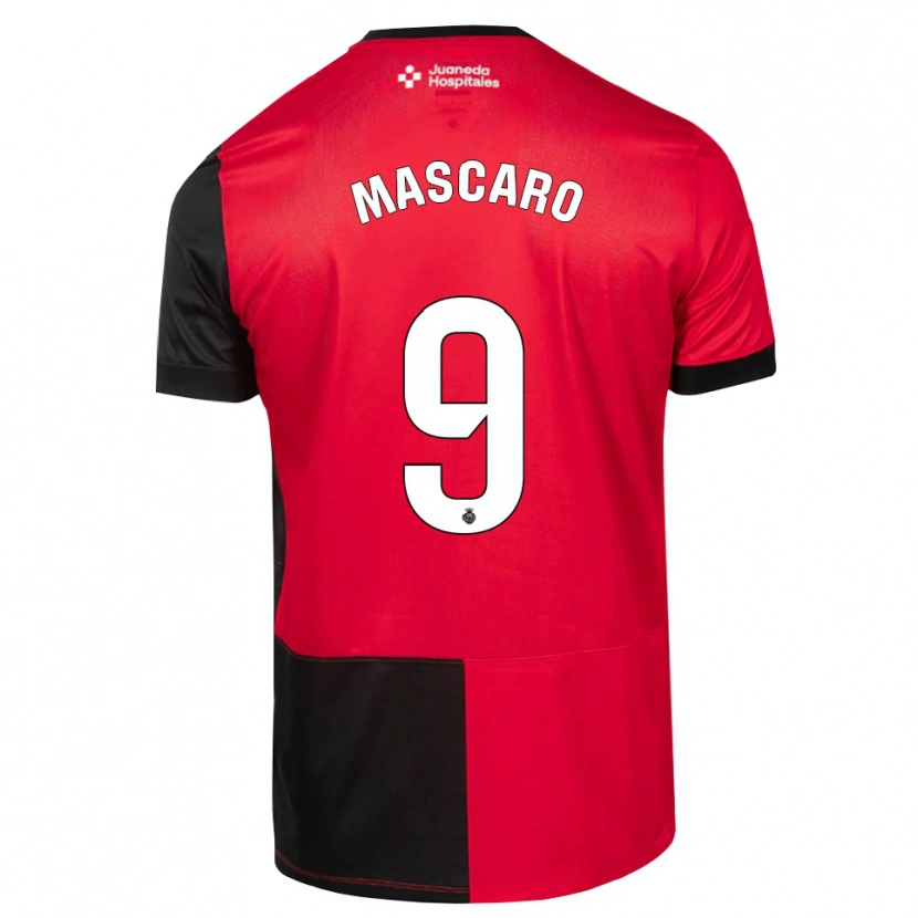 Danxen Homme Maillot Pau Mascaró #9 Noir Rouge Blanc Tenues Domicile 2026/27 T-Shirt