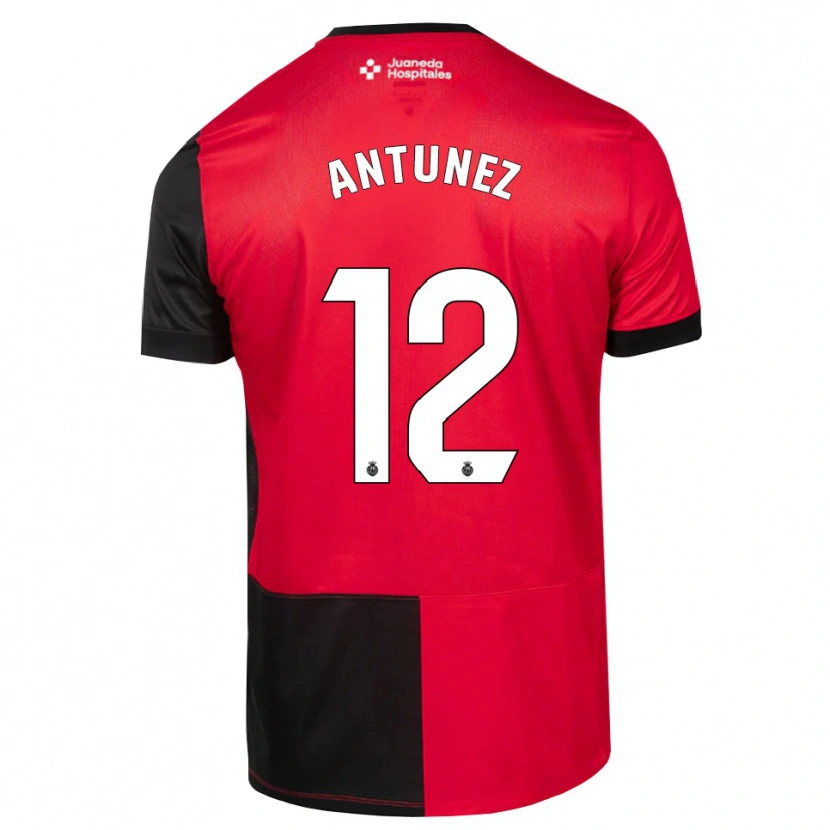 Danxen Homme Maillot Yahir Antúnez #12 Noir Rouge Blanc Tenues Domicile 2026/27 T-Shirt