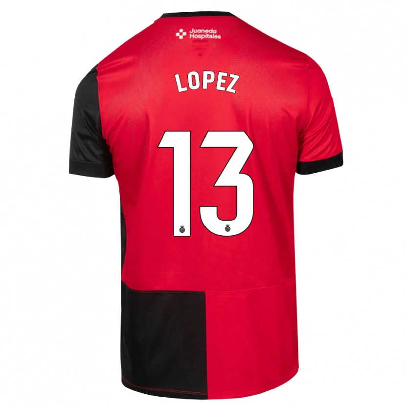 Danxen Homme Maillot Iván López #13 Noir Rouge Blanc Tenues Domicile 2026/27 T-Shirt