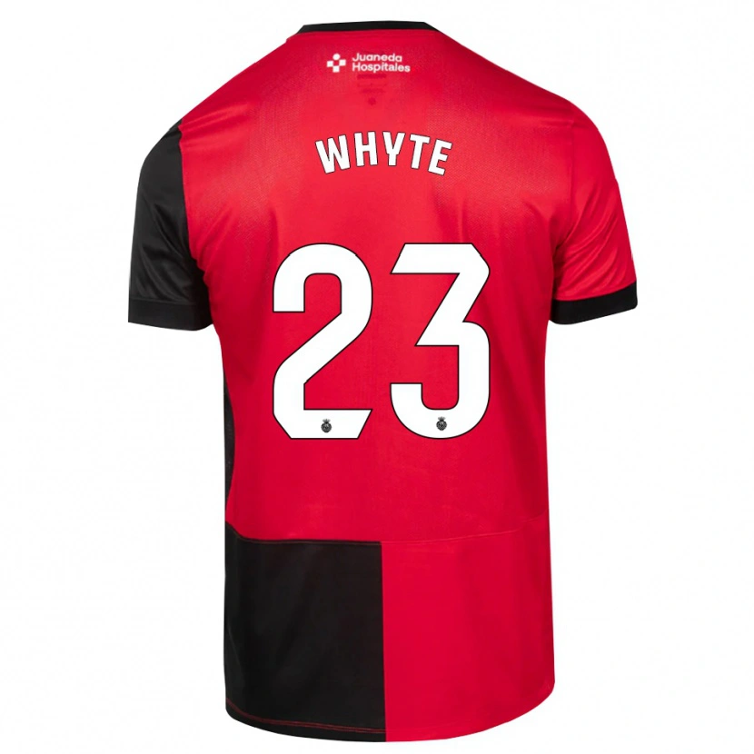 Danxen Homme Maillot Michael Whyte #23 Noir Rouge Blanc Tenues Domicile 2026/27 T-Shirt