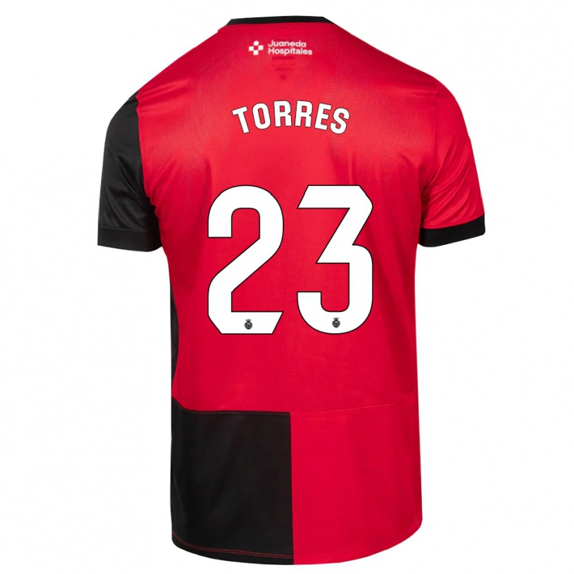 Danxen Homme Maillot Iker Torres #23 Noir Rouge Blanc Tenues Domicile 2026/27 T-Shirt