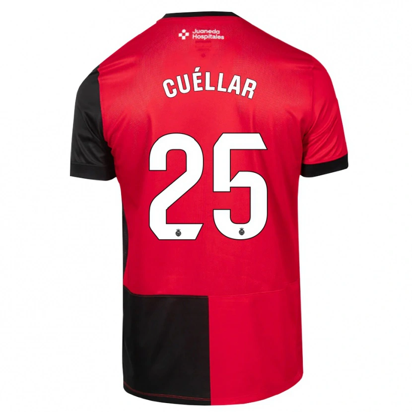 Danxen Homme Maillot Iván Cuéllar #25 Noir Rouge Blanc Tenues Domicile 2026/27 T-Shirt